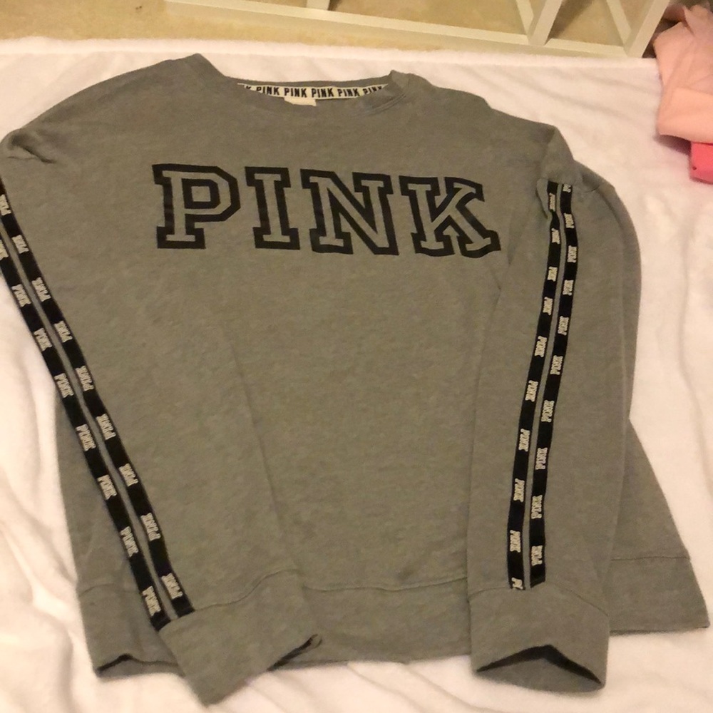 PINK Victoria’s Secret grey long sleeve shirt